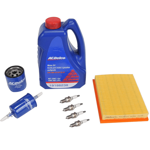 Kit Afinación Chevy 1994-2012 Aceite 20w50 SL Multigrado Bujía Bifurcada ACDelco Modelo: Chevy 1994-2012