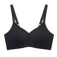 thumbnail image 1 of Sujetador Inalámbrico Sujetador Sin Costuras Para Mujer Sujetador Súper Cómodo Sujetador Invisible Ajustable Con Cuello En V - Negro, 1 of 6