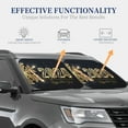 thumbnail image 5 of Uemuo Happy New Year 2024 (5) Printed 2 PCS Car Windshield Sun Shade, Auto Sun Heat and UV Rays Blocker, Foldable Automotive Front Window Sunshade Protector, 5 of 7