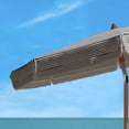 thumbnail image 6 of SAFAVIEH Copen 6.5' Beach Patio Umbrella, White/Black, 6 of 6