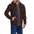 thumbnail image 2 of Naloa Red Snake Men’s Hoodies, Zip up Hoodie, Sweatshirts,Hoodies for Men Sizes S-3XL-Medium, 2 of 5