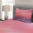 thumbnail image 2 of Ambesonne Coral Quilted Coverlet 2 Pcs, Vanilla Sky, Twin Size, Pale Pink Coral Lilac, 2 of 4
