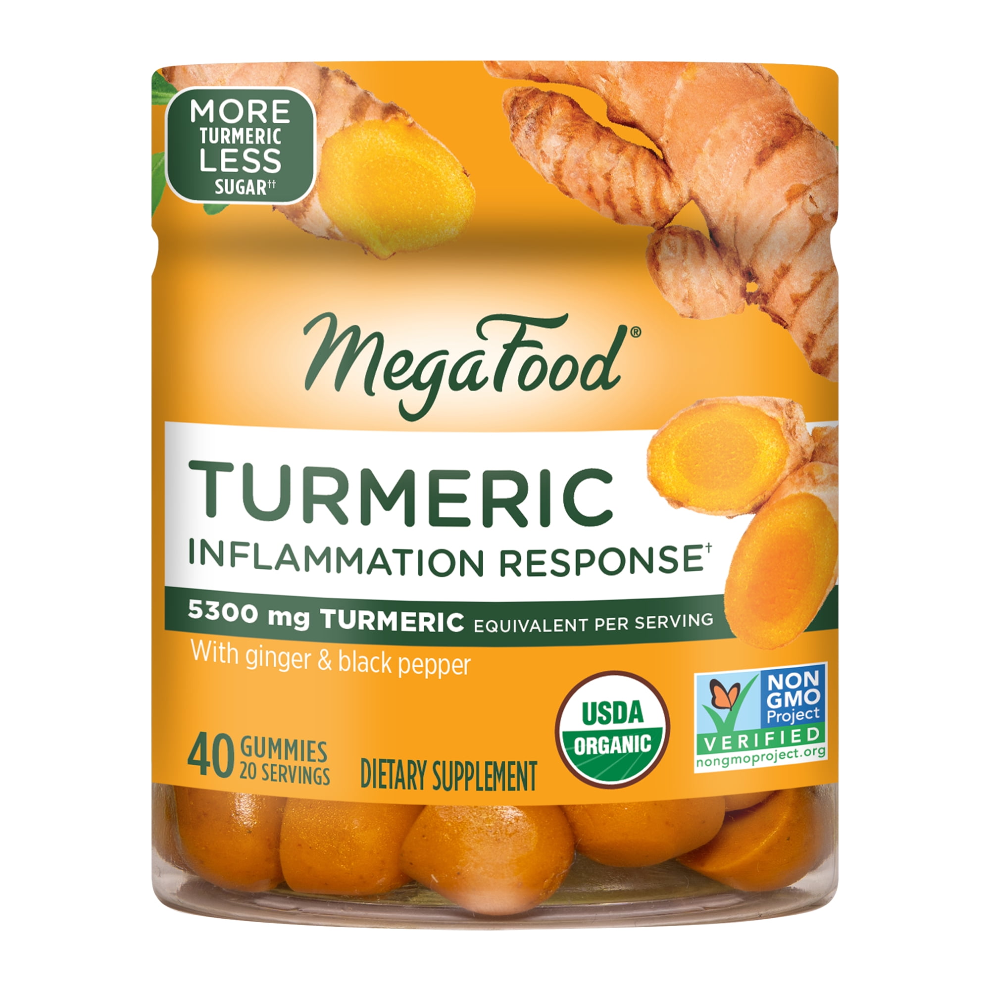 MegaFood Turmeric Gummy Made with Turmeric Extract and Turmeric Root