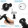 thumbnail image 5 of 2pcs Top Fix Wc Toilettes Siège Charnière Raccords Rapide Desserrage Charnières Vis Kit Outil, 5 of 5