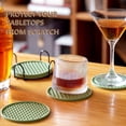 thumbnail image 6 of Silicone Coasters Set of 6 with Holder,Square,Blue,Dishwasher Safe,Non-Slip,Heat Resistant, 6 of 6