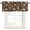 dark brown, variant on Coffee Rod Pocket Curtain Valance, Brown Retro Coffee Theme Beans Latte Tea Cup Farmhouse Window Valance for Living Room, Bedroom, Kitchen 42"W x 12"L