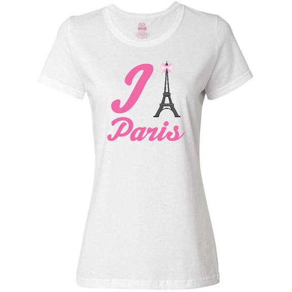Inktastic I Love Paris Eiffel Tower Women's T-Shirt