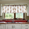 thumbnail image 3 of Yayeee Kitchen Curtains Tier Set of 2 Light Filtering 57"x24" Over Sink Window Panels, Cartoon Ice Cream Pattern, 3 of 7