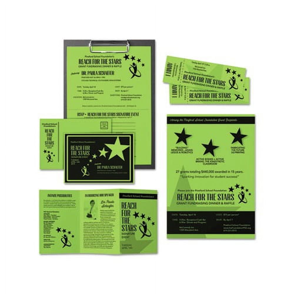 Printworks Bright Color Cardstock, Emerald Green, 8.5 x 11, 65 lb, 500  Sheets 