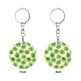 thumbnail image 2 of Naloa Green Kiwi Print Round Keychain Keychain Key Ring, Key Tag, Key Chain Bulk for Gift Accessories (Round), 2 of 7
