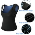thumbnail image 4 of Sauna Suit for Women, Weight Loss Waist Trainer Sweat Vest, Premium Tank Top Sweat Body Shaper for Workout, Fitness, 4 of 7