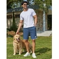 thumbnail image 2 of COOFANDY Sweat Shorts Men 9 inch Cotton Waffle Shorts Summer Fashion Pull on Lounge Beach Shorts, 2 of 6