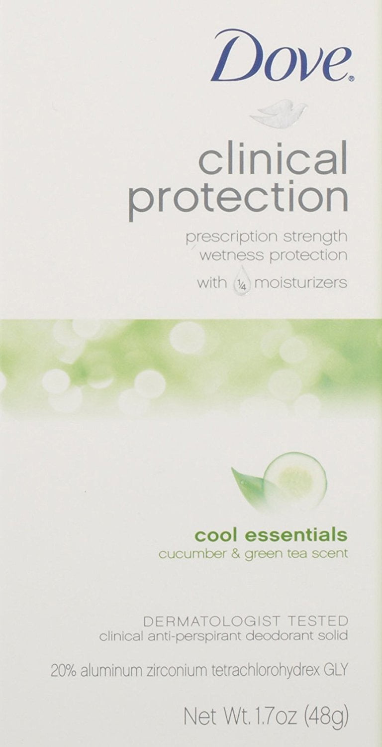 2 Pack Dove Clinical Protection Anti-Perspirant Deodorant Cool Essentials 1.70oz