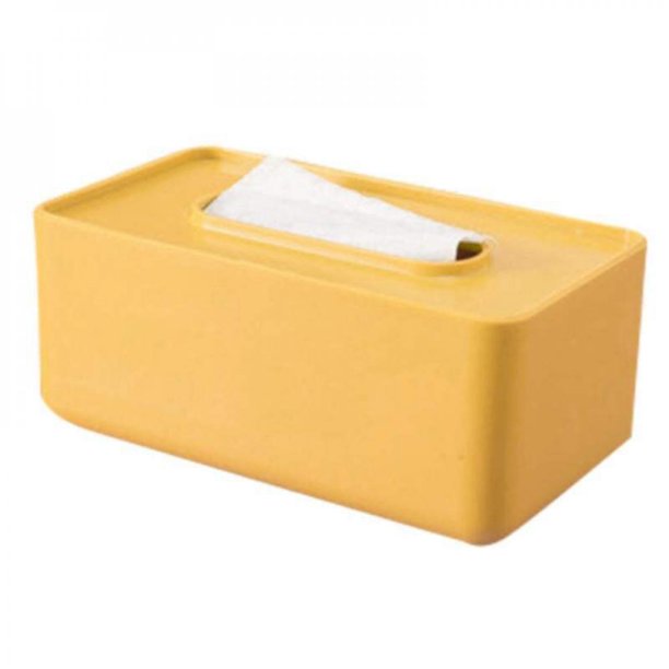 Rectangular Facial Tissue Box Office Car Plastic Tissue Holder Bathroom