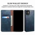 thumbnail image 5 of Dteck Case for iPhone 13, Men Luxury Wallet Business Style Case with Card Holder Shockproof Folio Case Premium PU Leather Flip Kickstand Cover 2021,Darkblue, 5 of 9