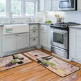 thumbnail image 1 of Wine Kitchen Rugs and Mats Non Skid Washable, Non-Slip Backing Kitchen Rug Set of 2 for Floor, Kitchen Decor Runner Rug Sets for Kitchen (17"x47.2"+17"x30", Wine), 1 of 6