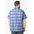thumbnail image 3 of KingSize Men's Big & Tall Plaid Wrinkle-Resistant Short Sleeve Button Down, 3 of 5
