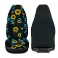 thumbnail image 3 of Xoenoiee Car Seat Covers High Back Design for Front Seats, Butterfly Sunflower Leopard Pattern Universal Fit Vehicle Seat Cushion Protectors for SUV, Pickup Truck, Sedan - Pack of 2, 3 of 6