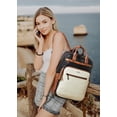 thumbnail image 2 of Shrrie Laptop Backpack for Women 15.6 inch Travel Leather Backpack Purse Work Computer Backpacks for Business College, 2 of 7
