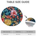 thumbnail image 6 of Pioneer Flower Floral Print Pattern Round Fitted Tablecloth with Elastic Edge,Dining Table Cover Waterproof,Outdoor Round Tablecloth for Camping,Dining,Indoor and Outdoor, 6 of 7