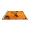 thumbnail image 2 of Ahgly Company Machine Washable Indoor Rectangle Abstract Yellow Modern Area Rugs, 8' x 10', 2 of 4