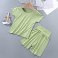 thumbnail image 2 of Kaprioy Girls Summer Clothes Pajamas Pure Cotton Skin Friendly Girl's Top Baby Clothing Set, 2 of 5