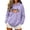 Purple, variant on TKLPEHG Thanksgiving Sweatshirts for Women Fashion Long Sleeve Hoodies with Pocket Cute Pumpkin Graphic Fall Tops Hooded Drawstring Casual Pullover (Gray,L)