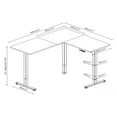 thumbnail image 4 of Uplite Bureau Debout en L 63x55 Pouces à Double Moteur, Hauteur Réglable, Table d'Angle Électrique Assis-Debout - Noir, 4 of 5