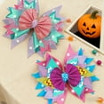 thumbnail image 2 of JoyBowie Glitter Star Layered 7 Inch Baby Hair Bows Clips, 2 Pcs For Toddler Girls, 2 of 10