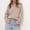 Khaki, variant on Itsame Women Knitted Sweater High Neck Pullover Sweatershirt Long Sleeves Solid Color Relaxed Sweatshirts Beige Size Free Size