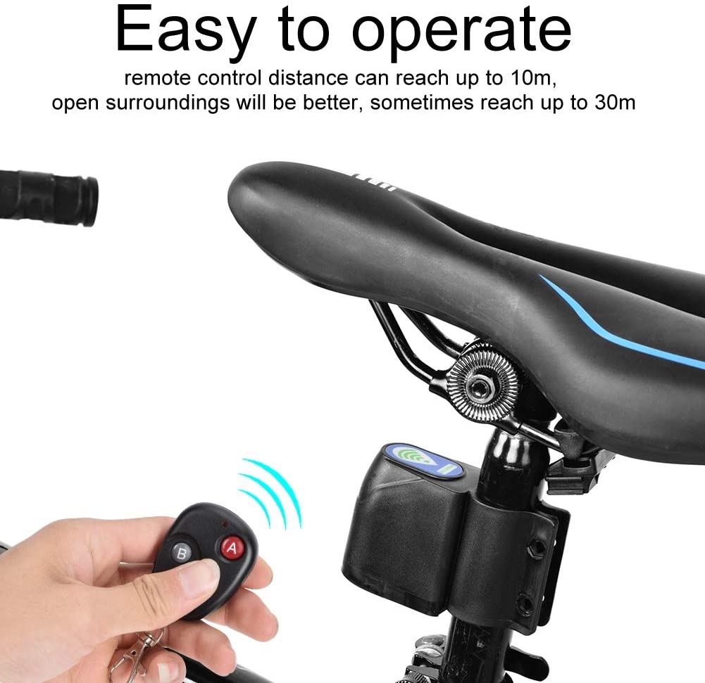 Bike Alarm with Remote Control, Anti 