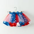 thumbnail image 2 of XQYLOS Patriotic Tutu Set with Star Hair Clips, Red White Blue Crinkle Tulle Dance Skirt for 4th of July, Independence Day Pageant Skirt for Girls, Fireworks Celebration Ballet Outfit, 2 of 8