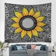 thumbnail image 2 of Tapicería de pared con diseño de girasoles, microtela, 180 x 180 cm, estética para habitaciones, 2 of 3