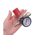 thumbnail image 2 of Regulador de presión para compresor de aire, regulador de presión neumático de 1/4, válvula de control de presión con conexión de 140 PSI 12 Bar, 2 of 4
