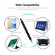 thumbnail image 3 of Lápiz óptico Stylus Pen Lápiz de pantalla táctil universal Lápiz de capacitancia de doble cabeza Lápiz capacitivo duradero portátil para teléfono / tableta Gris Abanopi  Lápiz óptico, 3 of 6