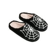 thumbnail image 1 of SUNSIOM Pantoufles Chaudes d'Halloween pour Femmes, Pantoufles d'Intérieur Cartoon Ghost/Skull/Spider Web, 1 of 6