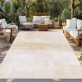 thumbnail image 2 of Beige Outdoor Rug 6x9 Ft - Reversible Patio Rug Outdoor Camping Rugs, Retro Oil Painting Modern Abstract Art Aesthetics Indoor Outdoor Area Rugs, Non-Slip Outdoor Carpet Runner for Deck/Porch, 2 of 8