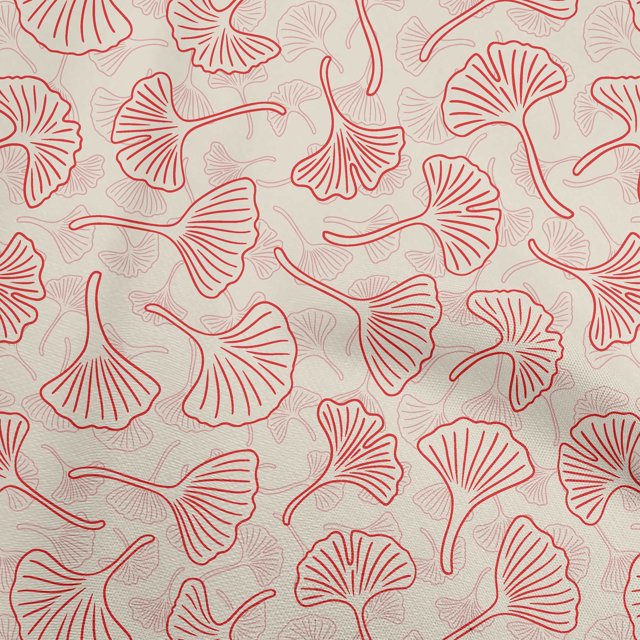 oneOone Polyester Spandex Pink Salmon Fabric Asian Floral Craft Projects Decor Fabric Printed By The Yard 56 Inch Wide