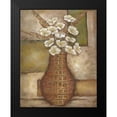 thumbnail image 2 of Zarris, Chariklia 20x24 Black Modern Framed Museum Art Print Titled - Cubed Floral Study II, 2 of 5