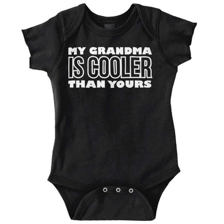 

My Grandma er Than Yours Cute Granny Romper Boys or Girls Infant Baby Brisco Brands 12M