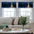 thumbnail image 5 of LALILO Kitchen Curtain Valance Magical Foggy Seasonal Forest Rod Pocket Window Curtain 52"x 18" Set of 2, 5 of 7