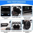 thumbnail image 2 of 12V Ride On Truck Car 2WD Electric Car with Remote Control, Electric Car for Kids with Spring Suspension, LED Lights, Music, 3 Speeds, 2 of 6