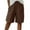 Brown, variant on Diufon Beach Shorts for Women Elastic Waist Drawstring Loose Wide Leg Shorts Knee Length Summer Casual Clothes