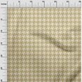 thumbnail image 3 of oneOone Rayon Beige Fabric Houndstooth Diy Clothing Quilting Fabric Print Fabric By Yard 56 Inch Wide, 3 of 4
