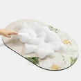 thumbnail image 3 of Vintage Fantasy Floral Diatomite Earth Bath Mat Non-Slip Shower Rugs Spring Summer Super Absorbent Quick Dry Plant Bathroom Floor Mat Household Bedrooms Doormat Washable Style C, 3 of 6