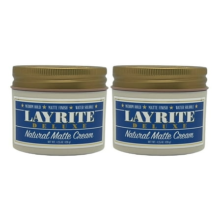 Layrite Natural Matte Cream 4.25 Oz (Pack of 2)