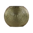 thumbnail image 1 of Urban Trends Collection 39600 Metal Round Vase with Embedded Design Body, Metallic Finish Gold, 1 of 1