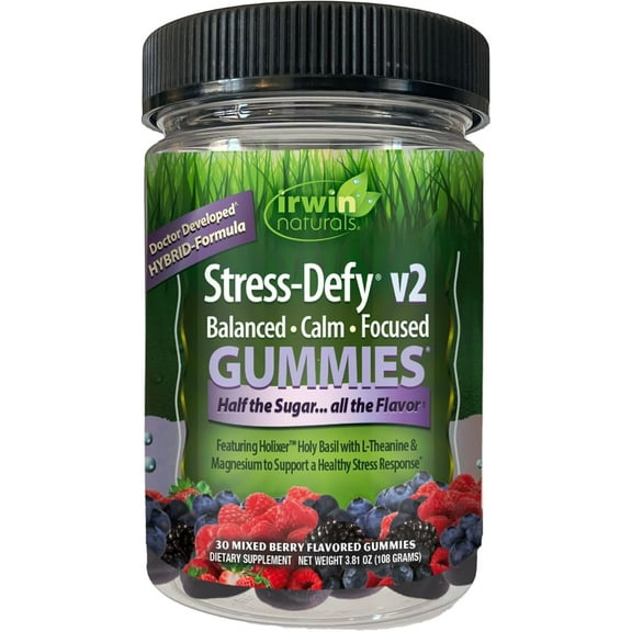 Irwin Natuals GUMMIES Stress-Defy v2 Balanced Calm Focused 30ct