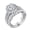 Oval White, variant on 4Ct Wedding Ring Sets Princess Sterling Silver Engagement Rings for Women Vintage Bridal Set Cz Size 13