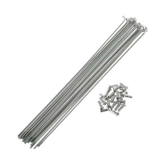 20 Set 13G Bicycle Spokes 243mm Bike Wheel Spokes 304 Stainless Steel Silver Tone